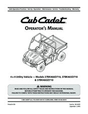 Cub Cadet K465 Operator's Manual