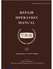 British Leyland TR6 TC Repair Operation Manual