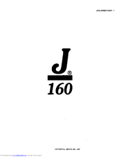 J/Boats J/160 Owner's Manual