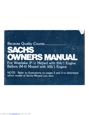 Sachs Balboa M-4 Owner's Manual