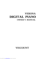Viscount Verona Owner's Manual