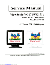 ViewSonic ViewPanel VG171 Service Manual