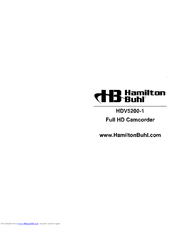 Hamilton/Buhl HDV5200-1 Instruction Manual