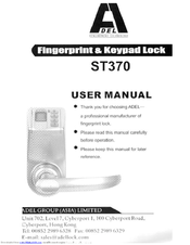 Adel fingerprint door lock manual