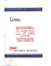 Cessna 1968 172 Owner's Manual