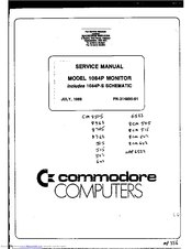 Commodore 1084P Service Manual