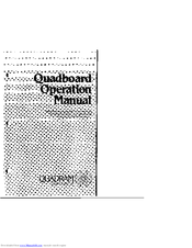 Quadram Quadboard Operation Manual