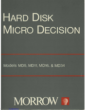 Morrow Micro Decision MD34 User Manual