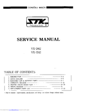 STK Professional Audio VX-2442 Service Manual