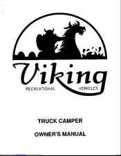 Viking Truck Camper Owner's Manual