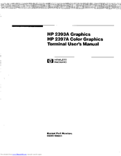 HP 2397A User Manual