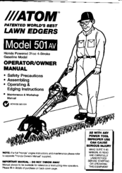 Atom 501av Operator Owner's Manual