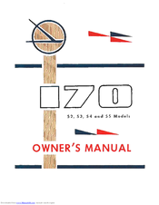 Cessna 170 54 Owner's Manual