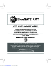 GOgroove BlueGATE RMT GGBGRMT100BKUS User Manual
