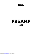 Paia 1720 Assembly Instructions Manual