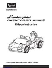 Rastar Baby Lamborghini aventador LP700-4 Ride-On Instructions
