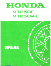 Honda VT250F Shop Manual