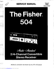 Fisher Studio-Standart 504 Service Manual