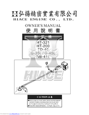 Hiace TD-40 Owner's Manual
