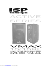 iSP Technologies VMAX 15 Owner's Manual