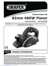 Draper PT482 Instructions Manual