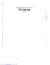 Gaggenau VG 230-811 Operating And Installation Instructions