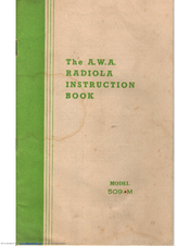 AWA 509 M Instruction Book