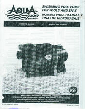 Aqua APB250UPRO Owner's Manual