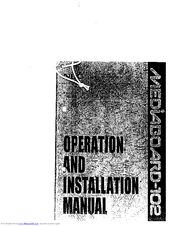 NEC Mediaboard-102 Operation And Installation Manual