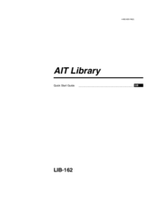Sony LIB-162 Quick Start Manual