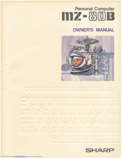 Sharp MZ-80B Owner's Manual