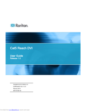 Raritan Cat5 Reach DVI User Manual