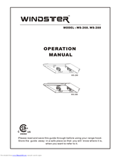 Windster WS-288 Operation Manual