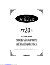 Roland AT-20R Owner's Manual