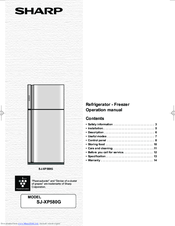 Sharp SJ-XP580G Operation Manual