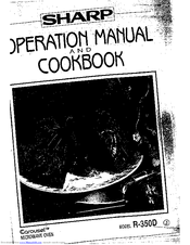 Sharp R-350D Operation Manual And Cookbook