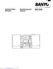 Sanyo DC-D40 Instruction Manual