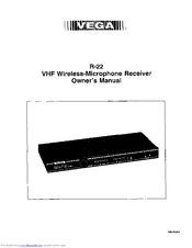 Vega R-22 Owner's Manual