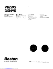 Boston DSi495 User Manual