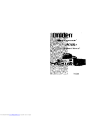 Uniden BearCat PC78XL+ Owner's Manual