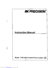 BK Precision 1790 Instruction Manual