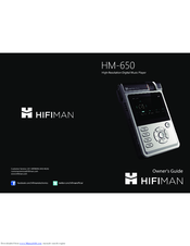 HiFiMAN M-650 Owner's Manual
