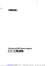Precor EFX546 Owner's Manual