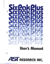 AST RESEARCH SixPakPlus User Manual