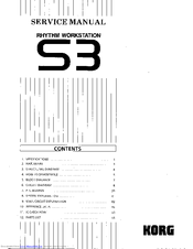 Korg S3 Service Manual