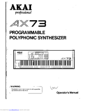 Akai AX73 Operator's Manual