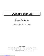 Jolida Glass FX series Owner's Manual