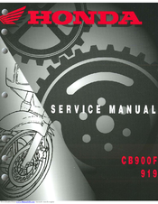 Honda CB900F Hornet Service Manual