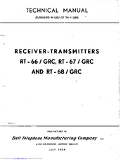 Bell RT-66/GRC Technical Manual