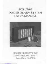 Sentry SCS 30 User Manual